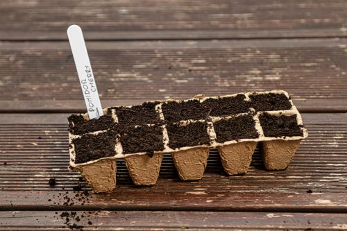 Verto Palántázó doboz+ tálca készlet, papír, 88db-os