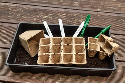 Verto Palántázó doboz+ tálca készlet, papír, 88db-os