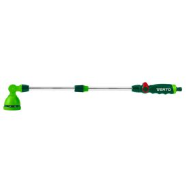   Verto Öntözőpisztoly,10 funkciós,76-110cm-ig állítható teleszkópos fémszárral