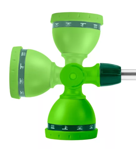 Verto Öntözőpisztoly,10 funkciós,76-110cm-ig állítható teleszkópos fémszárral