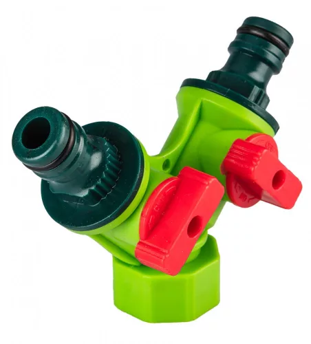 Verto kétutas csap y elosztó műa. elzárós 3/4"