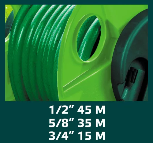 Verto tömlődob tömlőm: 1/2"45m,5/8"35m,3/4"15m