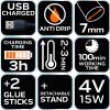 Neo Tools Akkus ragasztópisztoly 8mm, 4V, USB tápegység