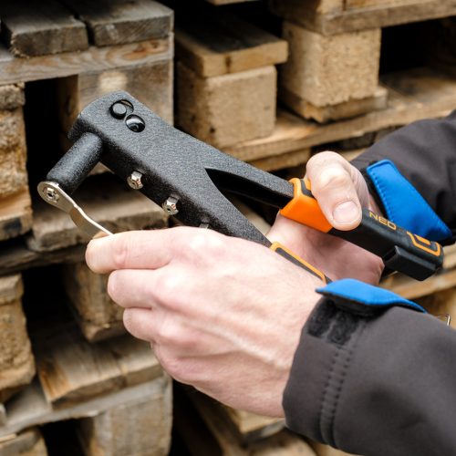 Neo Tools Popszegecshúzó, acél és alumínium szegecsekhez, 60db szegecs, 2,4/3,2/4,0/4,8