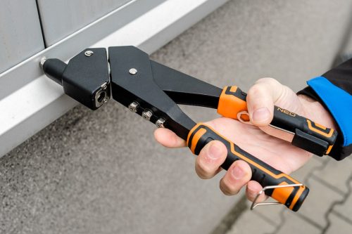 Neo Tools Popszegecshúzó, multi fejbeállítás, acél és alumínium szegecsekhez, 2,4/3,2/4,0/4,8 mm