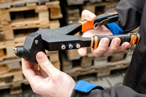 Neo Tools Popszegecshúzó, multi fejbeállítás, acél és alumínium szegecsekhez, 2,4/3,2/4,0/4,8 mm