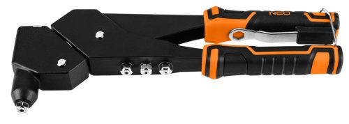 Neo Tools Popszegecshúzó, multi fejbeállítás, acél és alumínium szegecsekhez, 2,4/3,2/4,0/4,8 mm