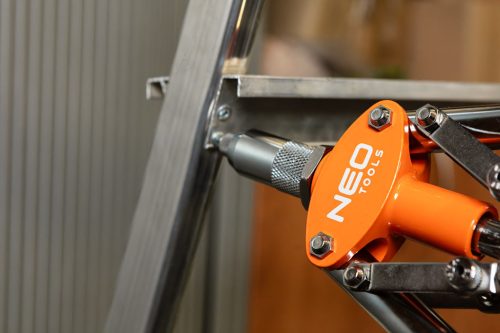 Neo Tools Popszegecshúzó 2 karos, egyenes, alu és acél szegecsekhez, 3.2-6.4mm-ig