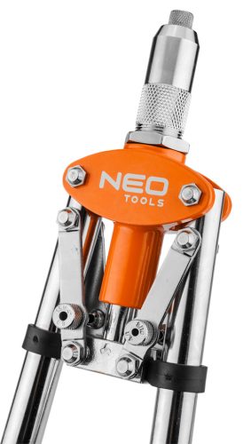 Neo Tools Popszegecshúzó 2 karos, egyenes, alu és acél szegecsekhez, 3.2-6.4mm-ig
