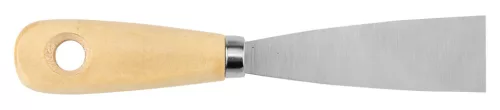 Topex Festékkaparó, spakli, 30mm, rozsdamentes acél, fanyelű