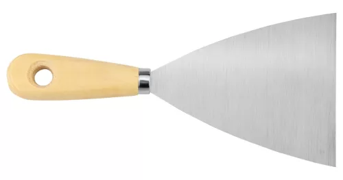 Topex Festékkaparó, spakli, 100mm, rozsdamentes acél, fanyelű
