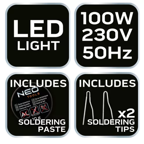 Neo Tools Forrasztópisztoly 100W