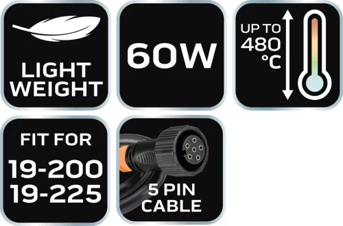 Neo Tools Forrasztó páka, 5 PIN csatlakozó, 19-200 forrasztó állomáshoz