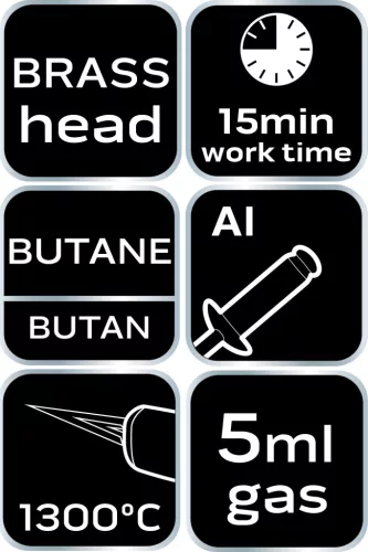 Neo Tools Gázforrasztó, gázégő, 5ml