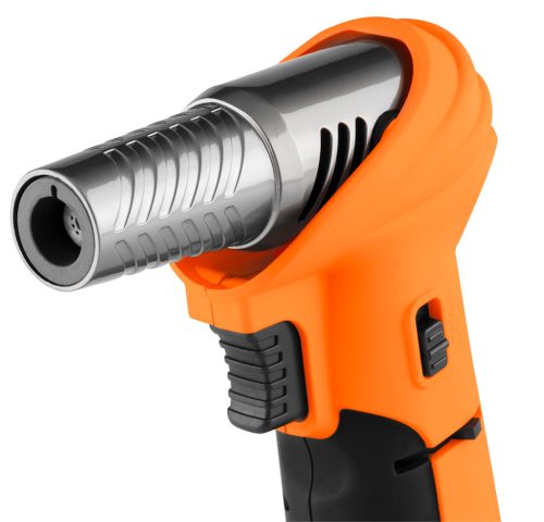 Neo Tools Gázforrasztó, gázégő, 360 fokos használat, piezó, gázszabályzó szelep,10g gáztöltet, öngyújtógázzal tölthető