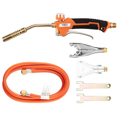 Neo Tools Gázforrasztó, perzselő, gázégő készlet profi