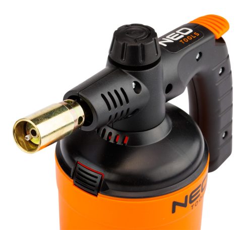 Neo Tools Gázforrasztó, gázégő, 190g-os palackhoz, piezó gyújtással