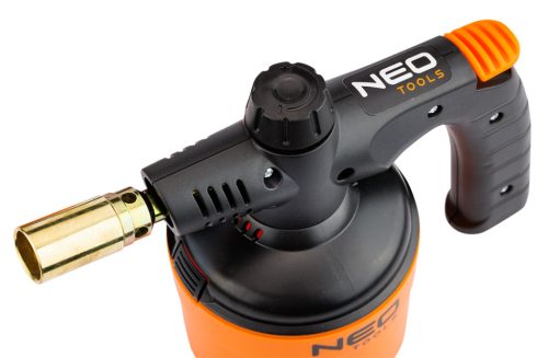 Neo Tools Gázforrasztó, gázégő, 190g-os palackhoz, piezó gyújtással