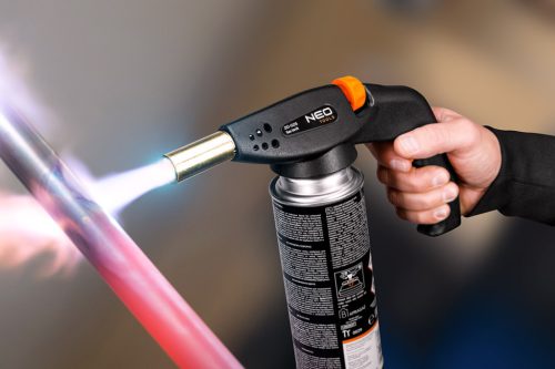 Neo Tools Gázforrasztó fej, eldobható patronhoz, piezós