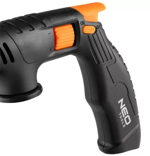 Neo Tools Gázforrasztó, gázégő fej, réz,  277 g-os patronokhoz (EN 417 típus), pisztolymarkolat, piezo, gázszabályzó szelep, 360 fok