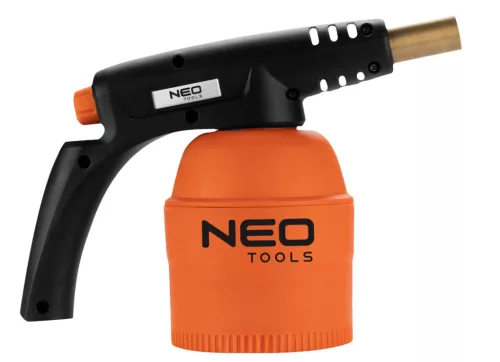 Neo Tools Gázforrasztó, perzselő, gázégő 4db tartállyal, 190g, szelepes tartállyal
