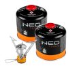 Neo Tools Kemping gázégő+ 2db gázpalack