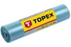 Topex Szemeteszsák 80L, Nagy teherbírású, kék, méretek:60x90cm, vastagság: 100 mic, LDPE fólia, 5db