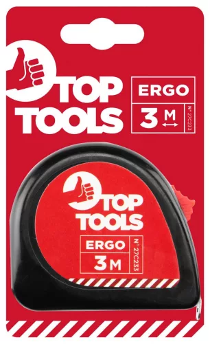 Top Tools mérőszalag 3m/12,5mm piros