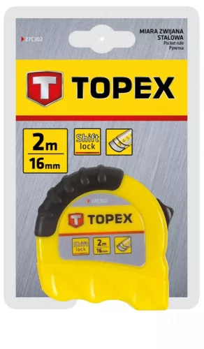 Topex mérőszalag 2m/16mm shiftlock