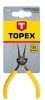 Topex Precíziós kerekcsőrű fogó 140mm
