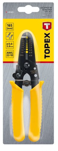 Topex kábelcsupaszitó fogó 150mm 0,6-2,6mm2