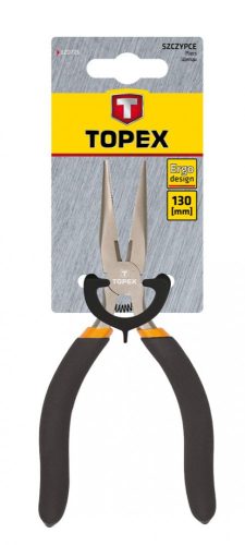 Topex hosszúcsőrű fogó egy.műszerész 115mm