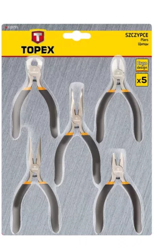 Topex fogókészlet műszerész 5r. 125mm