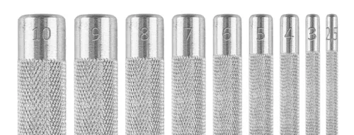 Neo Tools Bőrlyukasztó készlet, szénacél, 9db-os, 2,5-10mm, oxfordszövet tok