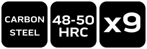 Neo Tools Bőrlyukasztó készlet, szénacél, 9db-os, 2,5-10mm, oxfordszövet tok