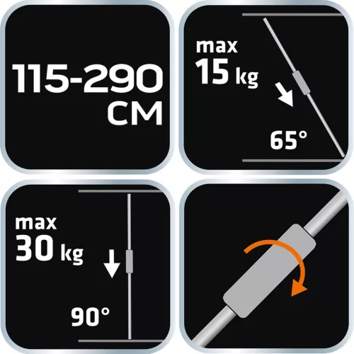 Neo Tools Teleszkópos támasztórúd 115-290cm