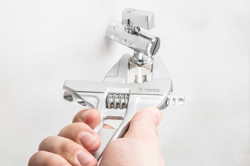 Topex Állítható villáskulcs, csavarkulcs, 200mm, 0-70mm, aluminium