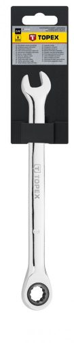 Topex csillag-villáskulcs racsnis 8mm