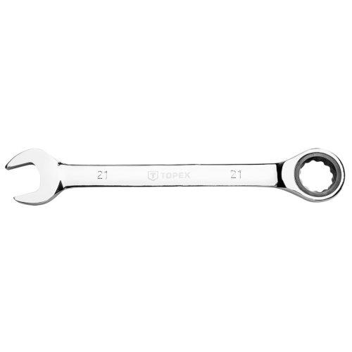 Topex csillag-villáskulcs racsnis 21mm