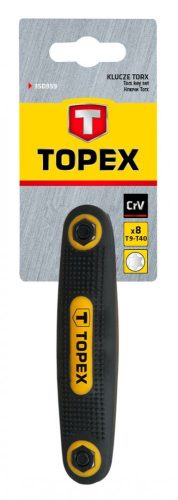 Topex imbuszkulcs készlettorx 8r.összecs,t9-40