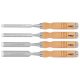 Neo Tools Favéső készlet 6, 12, 18, 24mm, 4db-os fa nyéllel