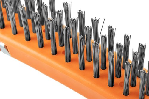 Neo Tools Drótkefe, acél, 3x19 sor, kaparóval