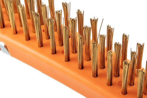 Neo Tools Drótkefe, sárgaréz, 3x19 sor, kaparóval