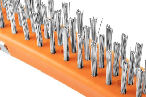 Neo Tools Drótkefe, rozsdamentes, 3x19 sor, kaparóval