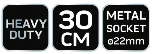 Neo Tools Térkő-, beton-, járdaseprű 30cm, fém nyélbefogó, profi kivitel