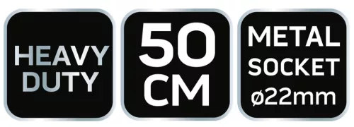 Neo Tools Térkő-, beton-, járdaseprű 50cm, fém nyélbefogó, profi kivitel