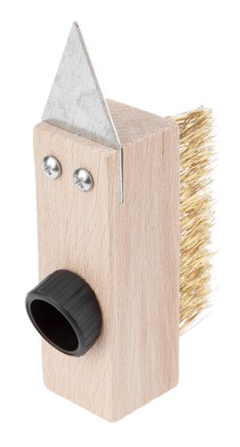 Neo Tools Drótkefe térkőtisztításhoz, fugakaparó pengével