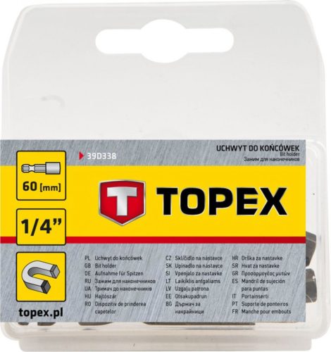 Topex bithegyhez hajtószár 1/4" 60mm mágn.