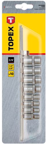 Topex Torxkulcs KÉSZLET 10db, E5-E16