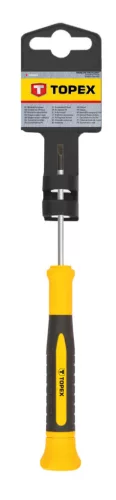 Topex Műszerész, precíziós csavarhúzó, lapos, 2.5x50mm
